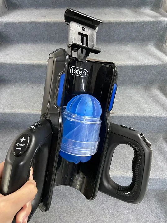Leten Cannon King Pro High-speed Motor Thrusting Masturbator Cup with Phone  Holder - Leten Brand